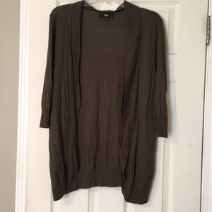 Cocoon cardigan - dark olive green
